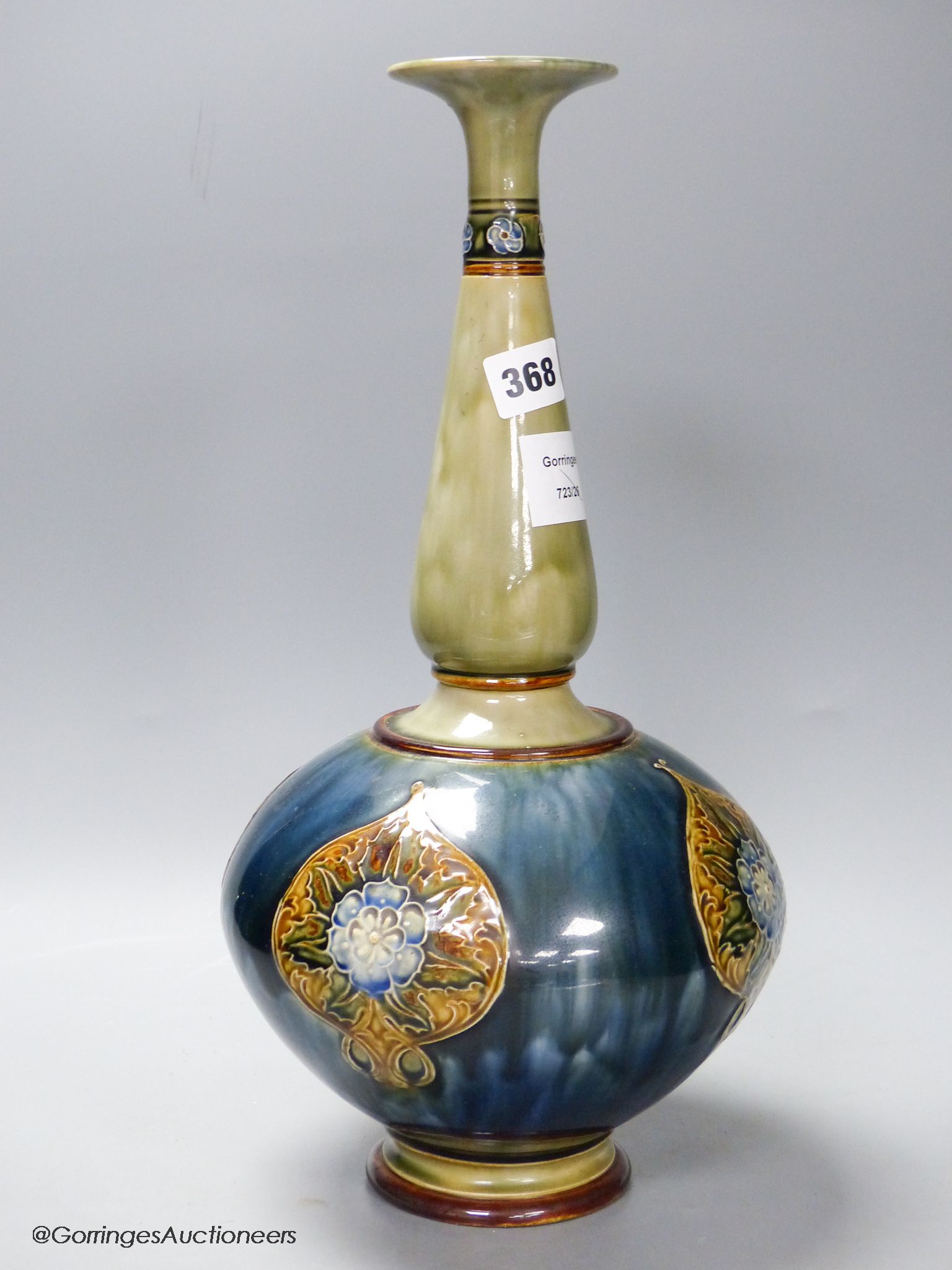 A Royal Doulton baluster vase, height 40cm